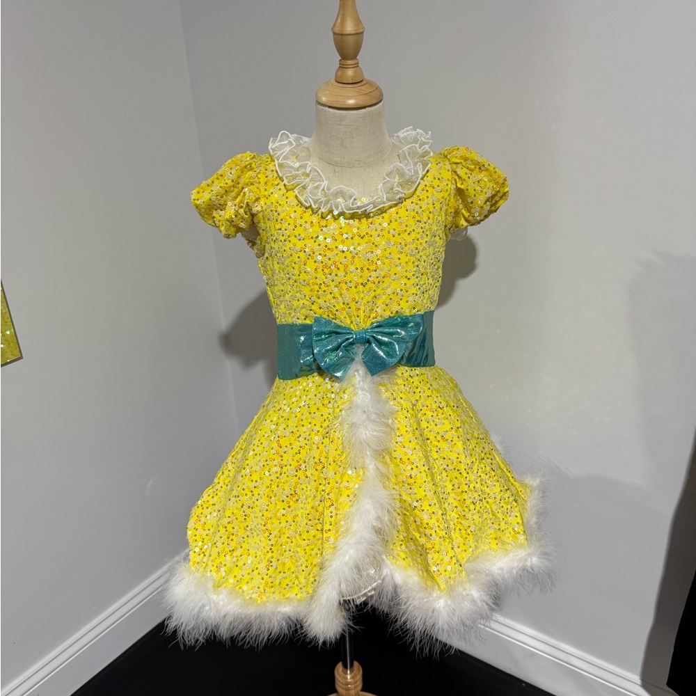 Yellow and Blue Kids Costume Dress - Tap Dance 8-10 year old
